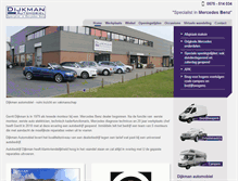 Tablet Screenshot of dijkmanautomobiel.nl